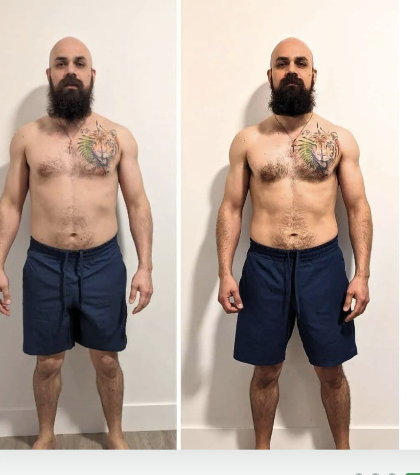 David Leal, antes y después con KinuFit